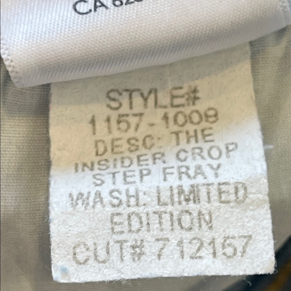 Mother The Insider Crop Step Fray Jeans – Limited Edition Wash, Size 24 (NWT) - Picture 8 of 13